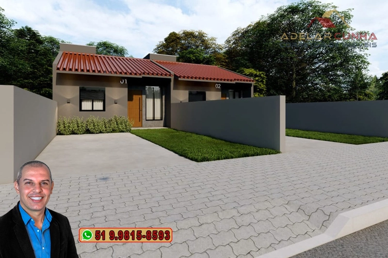 Casa com 2 dormitórios à VENDA em Campo Vicente – Nova Hartz: 2ª foto da galeria de imagens do imóvel