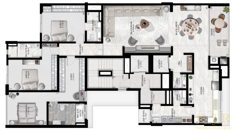 Apartamento na planta no Centro de Chapecó: 22ª foto da galeria de imagens do imóvel