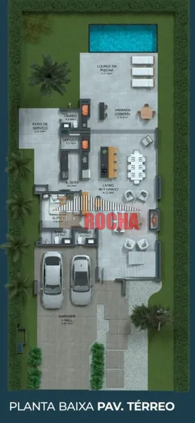 LINDA CASA ALTO PADRÃO EM CONDOMÍNIO RESERVA DAS ÁGUAS!: 4ª foto da galeria de imagens do imóvel