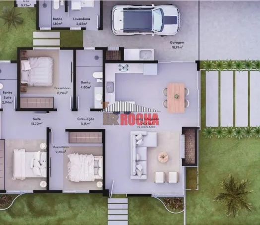 CASA DE ESQUINA  EM PRAIA DE ARROIO TEIXEIRA: 2ª foto da galeria de imagens do imóvel