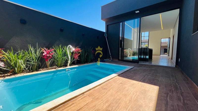 Casa Nova à Venda em Condomínio Fechado | 3 Quartos com Suíte, Piscina Privativa e Portaria 24h – Araçatuba: 1ª foto da galeria de imagens do imóvel