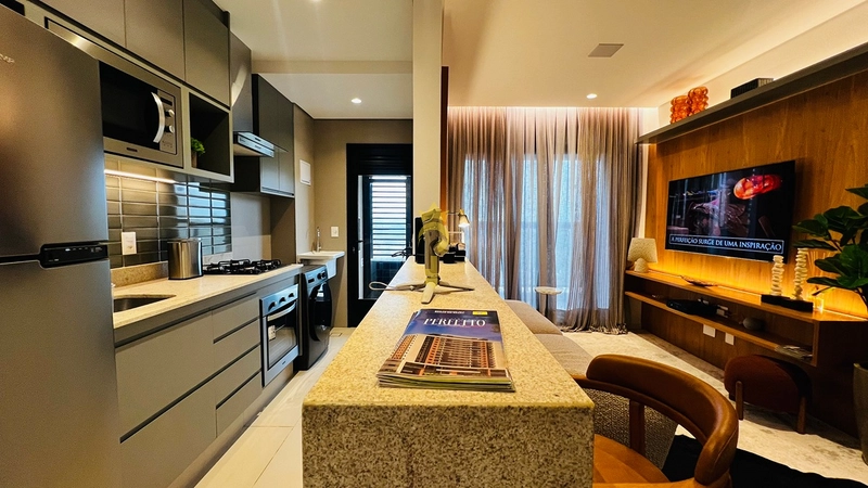 Apartamento em fase final de obra – 1 dormitório entregue com acabamento: 3ª foto da galeria de imagens do imóvel