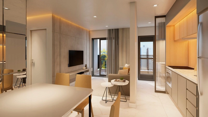  Apartamento com 2 suítes e 1 vaga de garagem - em fase de obra - no 15 andar: 4ª foto da galeria de imagens do imóvel