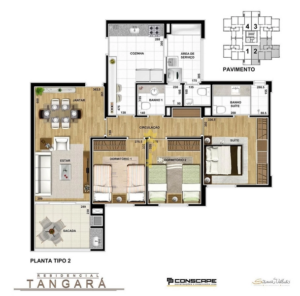 Apartamento com 3 dormitórios sendo 1 suíte - perto do New York Tower - Araçatuba - SP: 21ª foto da galeria de imagens do imóvel