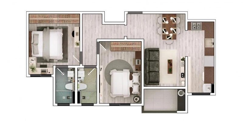 Apartamento com 02 quartos a Venda Bairro Santa Claudina em Vinhedo: 29ª foto da galeria de imagens do imóvel