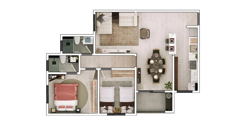 Apartamento 03 quartos a Venda Bairro Santa Claudina em Vinhedo: 10ª foto da galeria de imagens do imóvel