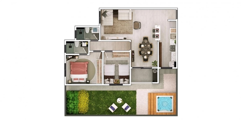 Apartamento 03 quartos a Venda Bairro Santa Claudina em Vinhedo: 17ª foto da galeria de imagens do imóvel