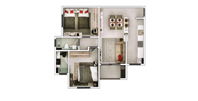Apartamento 03 quartos a Venda Bairro Santa Claudina em Vinhedo: 33ª foto da galeria de imagens do imóvel