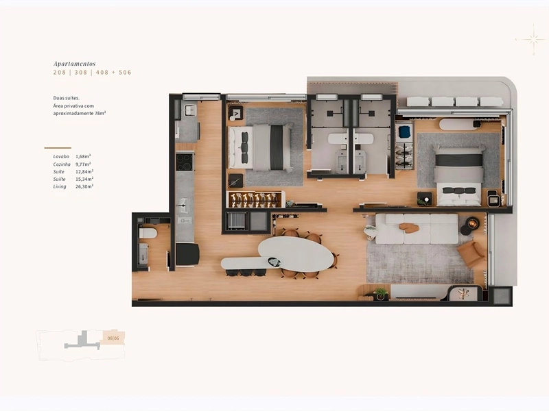 Apartamento 2 suítes em Canela: 10ª foto da galeria de imagens do imóvel