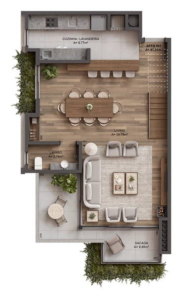 Apartamento 2 suítes em Gramado: 6ª foto da galeria de imagens do imóvel