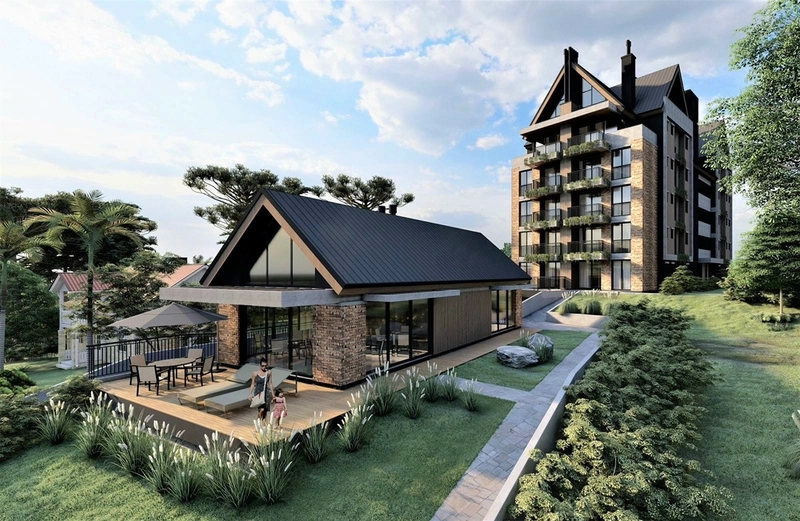 Apartamento 2 dormitórios em Gramado: 1ª foto da galeria de imagens do imóvel