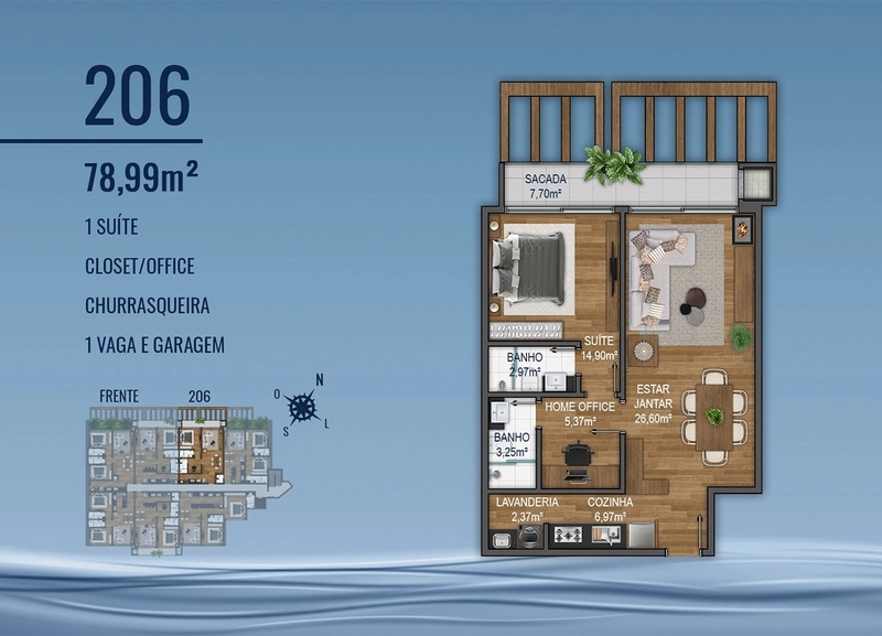 Apartamento 1 suíte em Gramado: 8ª foto da galeria de imagens do imóvel