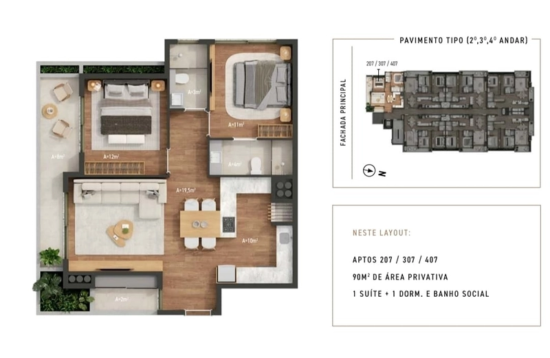 Apartamento 2 dormitórios em Gramado: 11ª foto da galeria de imagens do imóvel