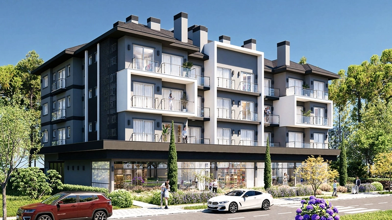 Apartamento 2 dormitórios em Gramado: 1ª foto da galeria de imagens do imóvel