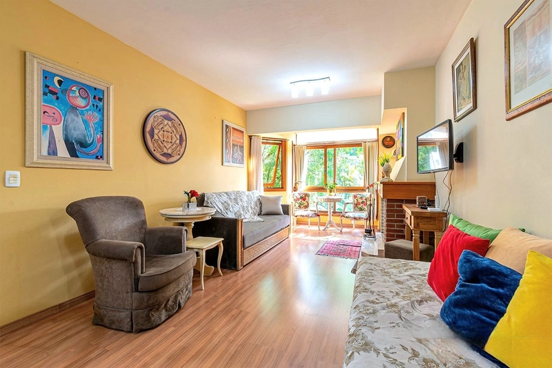 Apartamento 1 dormitório em Gramado: 1ª foto da galeria de imagens do imóvel