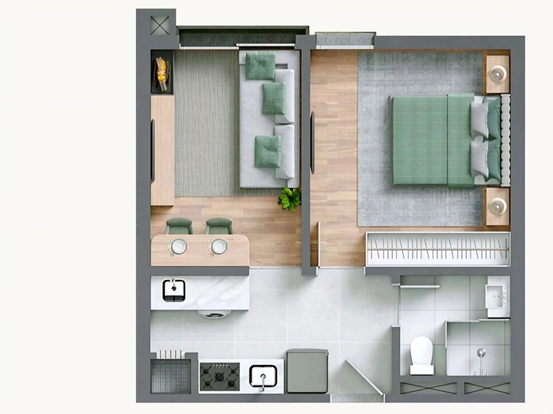 Apartamento 1 dormitório em Canela: 13ª foto da galeria de imagens do imóvel