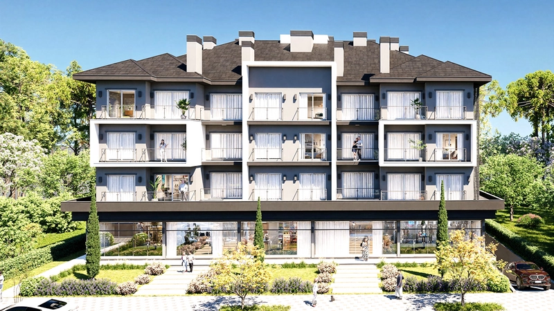 Apartamento 1 dormitório em Gramado: 2ª foto da galeria de imagens do imóvel