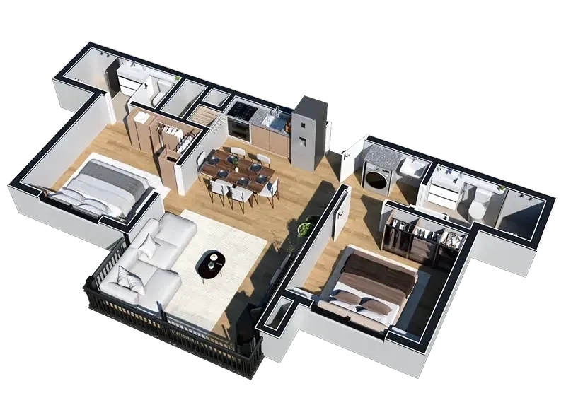 Apartamento 2 dormitórios em Gramado: 9ª foto da galeria de imagens do imóvel