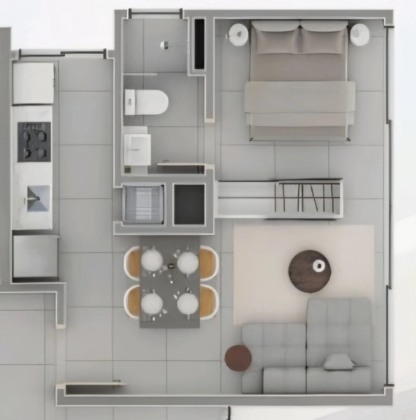Apartamento 1 suíte em Torres: 12ª foto da galeria de imagens do imóvel