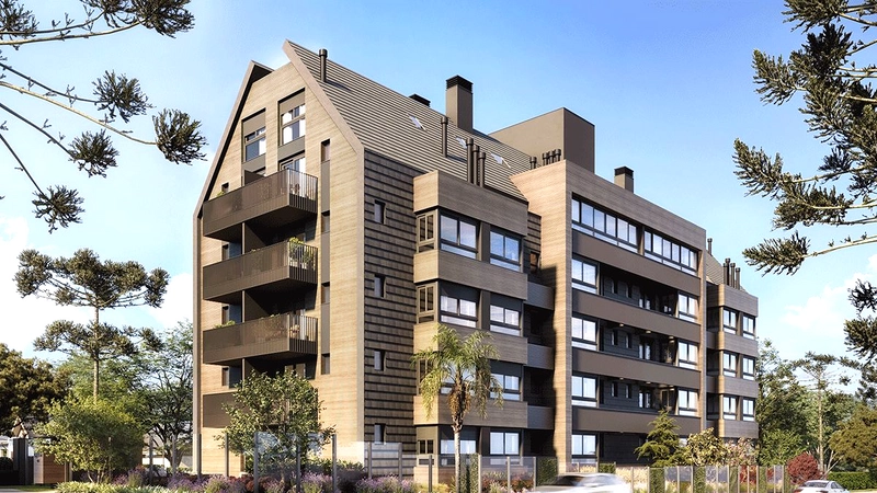 Apartamento 1 dormitório em Gramado: 1ª foto da galeria de imagens do imóvel