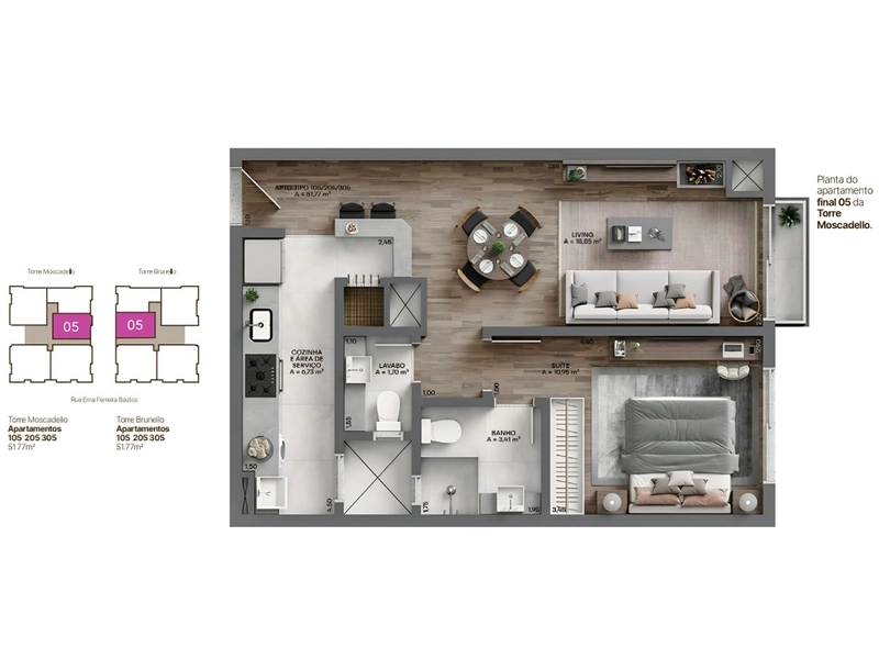 Apartamento 1 suíte em Gramado: 17ª foto da galeria de imagens do imóvel