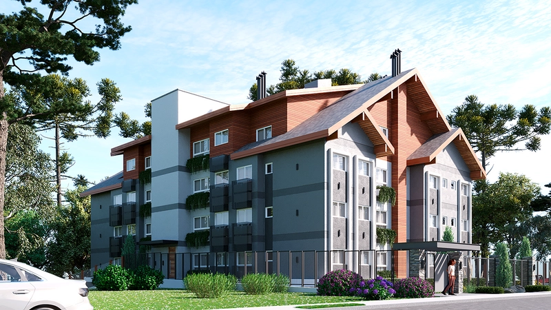 Apartamento 1 dormitório em Gramado: 3ª foto da galeria de imagens do imóvel