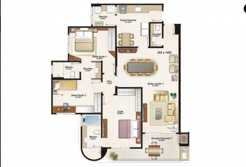 Apartamento 3 dormitórios no Residencial Ancoradouro: 40ª foto da galeria de imagens do imóvel