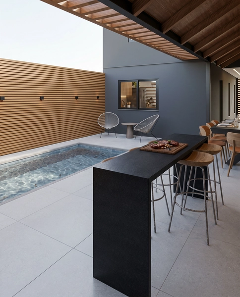 Espetacular Sobrado de Reforma de Alto Padrão: Piscina e Espaço Gourmet no Centro de Imbé: 11ª foto da galeria de imagens do imóvel