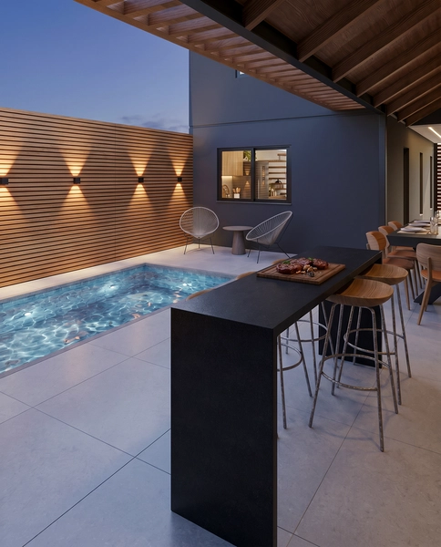 Espetacular Sobrado de Reforma de Alto Padrão: Piscina e Espaço Gourmet no Centro de Imbé: 12ª foto da galeria de imagens do imóvel