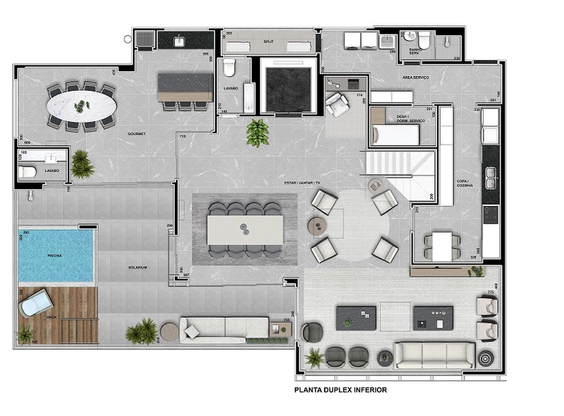 Apartamento Cobertura com 4 suites a venda no Ecoville: 2ª foto da galeria de imagens do imóvel