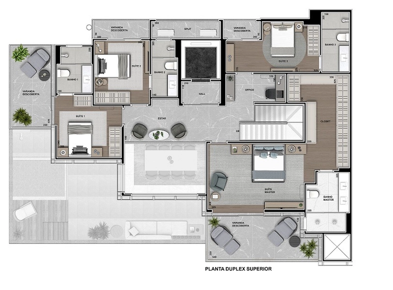 Apartamento Cobertura com 4 suites a venda no Ecoville: 3ª foto da galeria de imagens do imóvel
