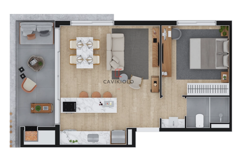 Apartamento 1 quarto a venda no Batel: 22ª foto da galeria de imagens do imóvel