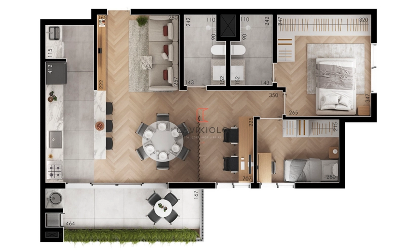 Apartamento 3 dormitórios (1 suite) a venda no Novo Mundo: 2ª foto da galeria de imagens do imóvel