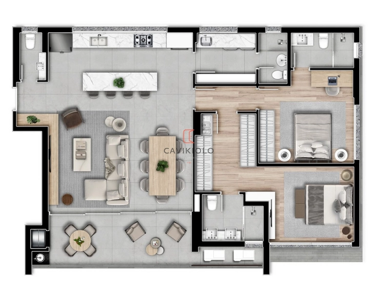 Apartamento 3 suítes a venda no Champagnat: 21ª foto da galeria de imagens do imóvel