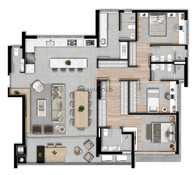 Apartamento 3 suítes a venda no Champagnat: 23ª foto da galeria de imagens do imóvel