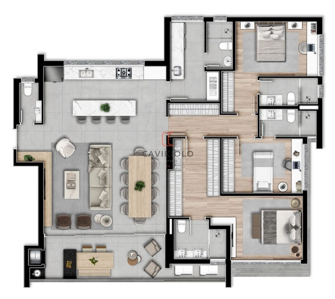 Apartamento 3 suítes a venda no Champagnat: 19ª foto da galeria de imagens do imóvel