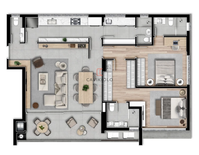 Apartamento 3 suítes a venda no Champagnat: 22ª foto da galeria de imagens do imóvel