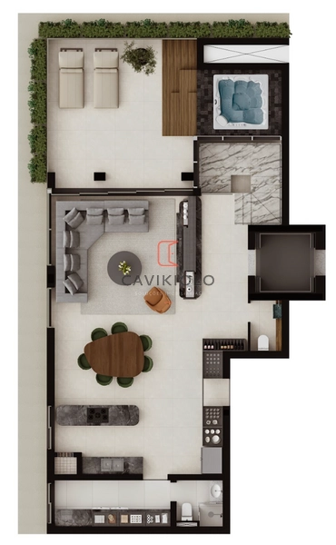 Apartamento duplex 4 suites a venda no Cabral - The Pineyards: 52ª foto da galeria de imagens do imóvel
