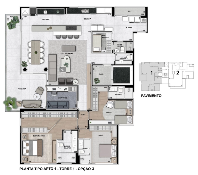 Apartamento com 3 suites a venda no Ahú: 5ª foto da galeria de imagens do imóvel