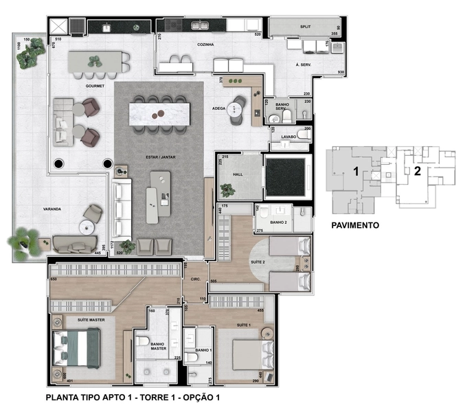Apartamento com 3 suites a venda no Ahú: 3ª foto da galeria de imagens do imóvel