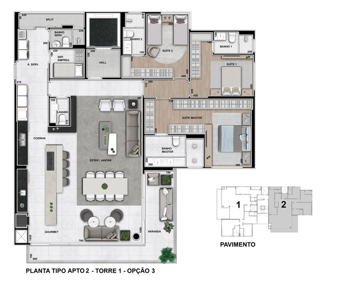 Apartamento com 3 suites a venda no Ahú: 8ª foto da galeria de imagens do imóvel