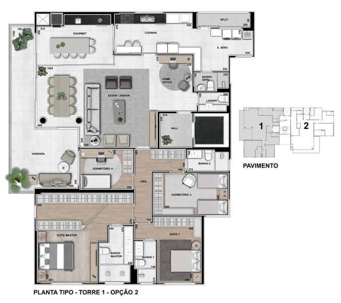 Apartamento com 3 suites a venda no Ahú: 4ª foto da galeria de imagens do imóvel