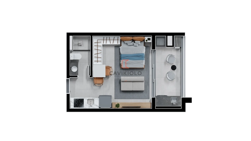 Studio no Novo Mundo: 1ª foto da galeria de imagens do imóvel
