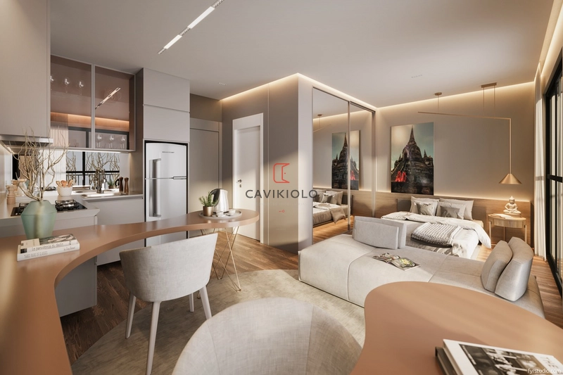 Apartamento 1 quarto a venda no Batel: 1ª foto da galeria de imagens do imóvel