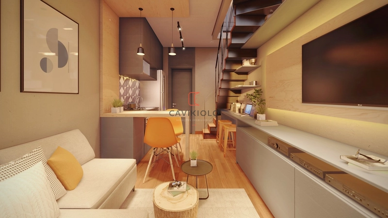 Apartamento Studio Duplex a venda no Portão: 2ª foto da galeria de imagens do imóvel