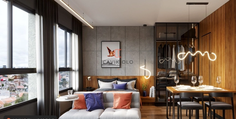 Apartamento studio a venda no Novo Mundo: 17ª foto da galeria de imagens do imóvel