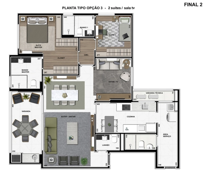 Apartamento 3 quartos (uma suite) a venda no Ecoville: 24ª foto da galeria de imagens do imóvel