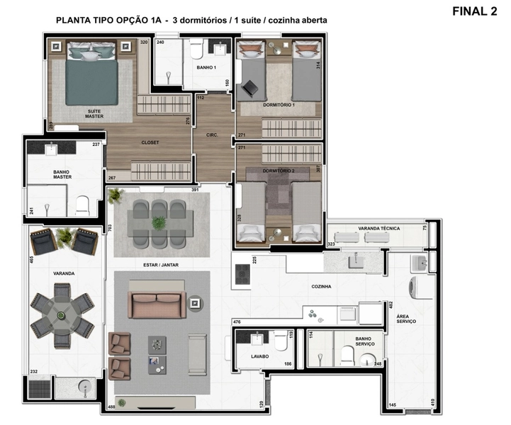 Apartamento 3 quartos (uma suite) a venda no Ecoville: 25ª foto da galeria de imagens do imóvel