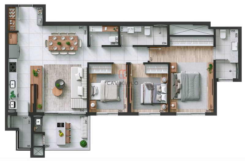 Apartamento 3 quartos (1suite) a venda no Ahu: 4ª foto da galeria de imagens do imóvel