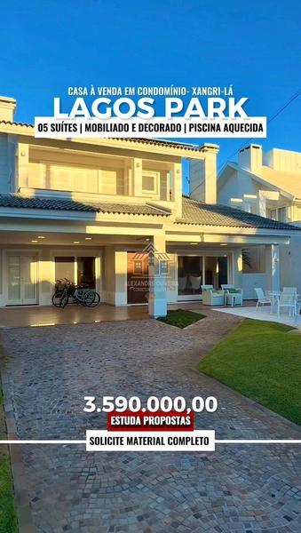 Sobrado no Condomínio Lagos Park: 1ª foto da galeria de imagens do imóvel